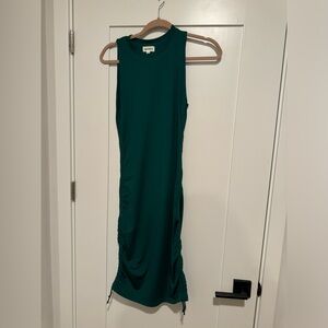 Superdown Green Sleeveless Midi Dress